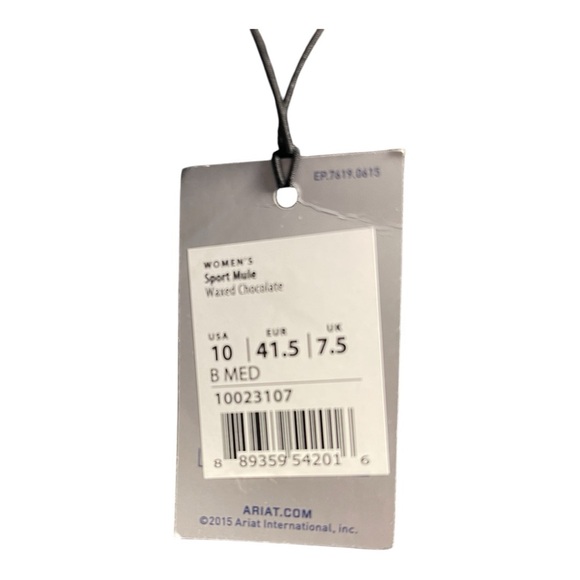 Ariat Brown Leather Clogs - Comfortable & Stylish - Picture 7 of 7